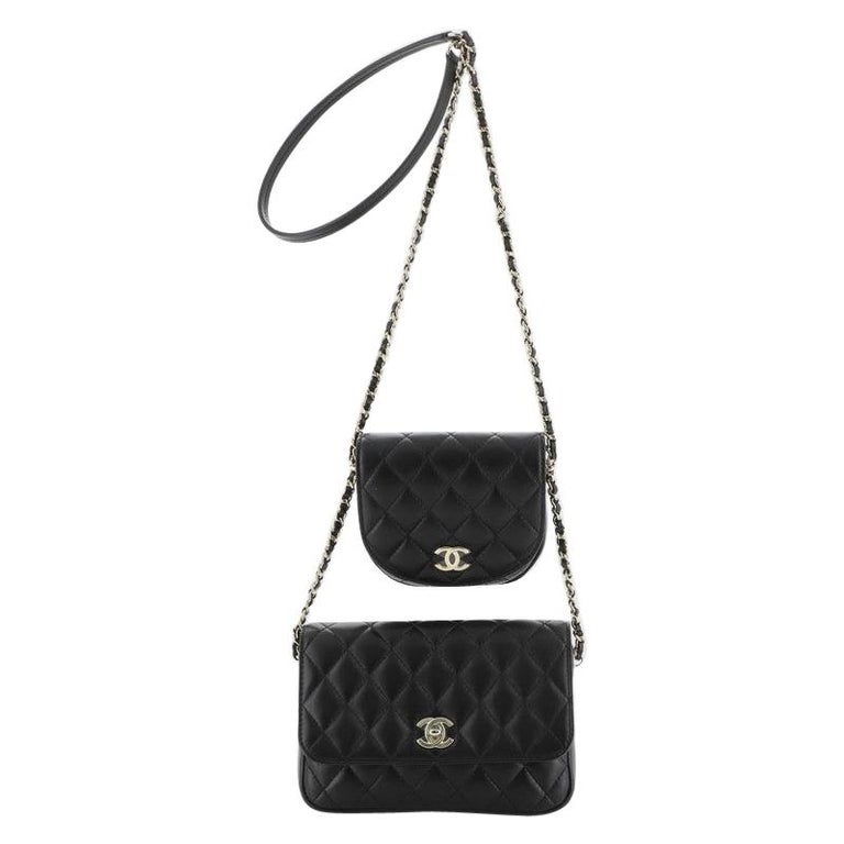 Chanel Side Packs Flap Bag Quilted Lambskin Small at 1stDibs  chanel side  pack bag, chanel quilted side packs, chanel side bag small