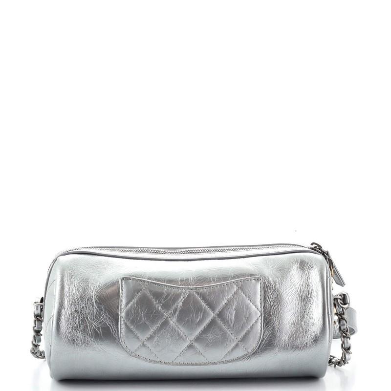 chanel white bowling bag