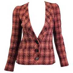 Chanel Silk 3 Button Blazer