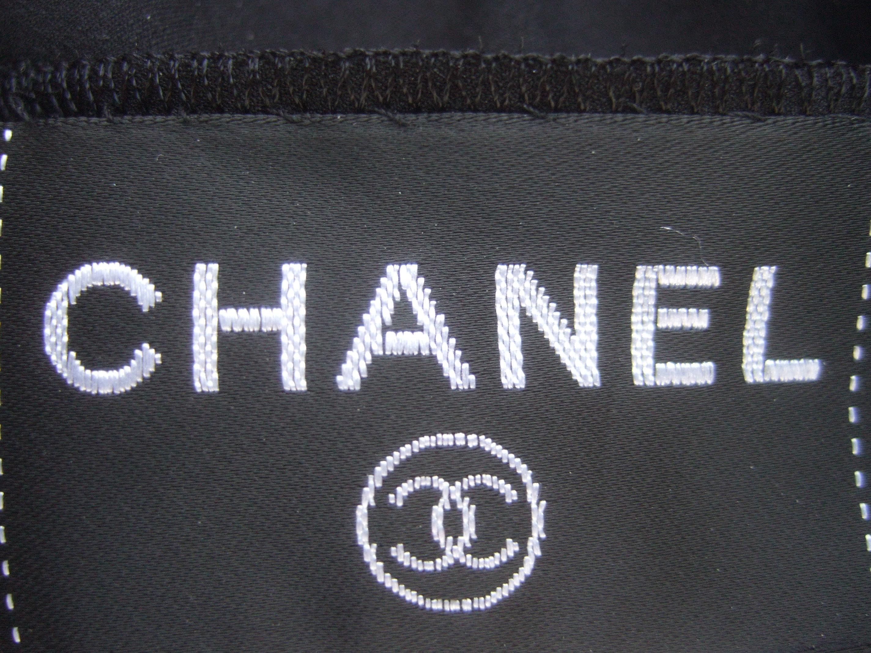 Chanel Silk Charmeuse Ribbon Trim Cocktail Dress Circa 1990s For Sale 5