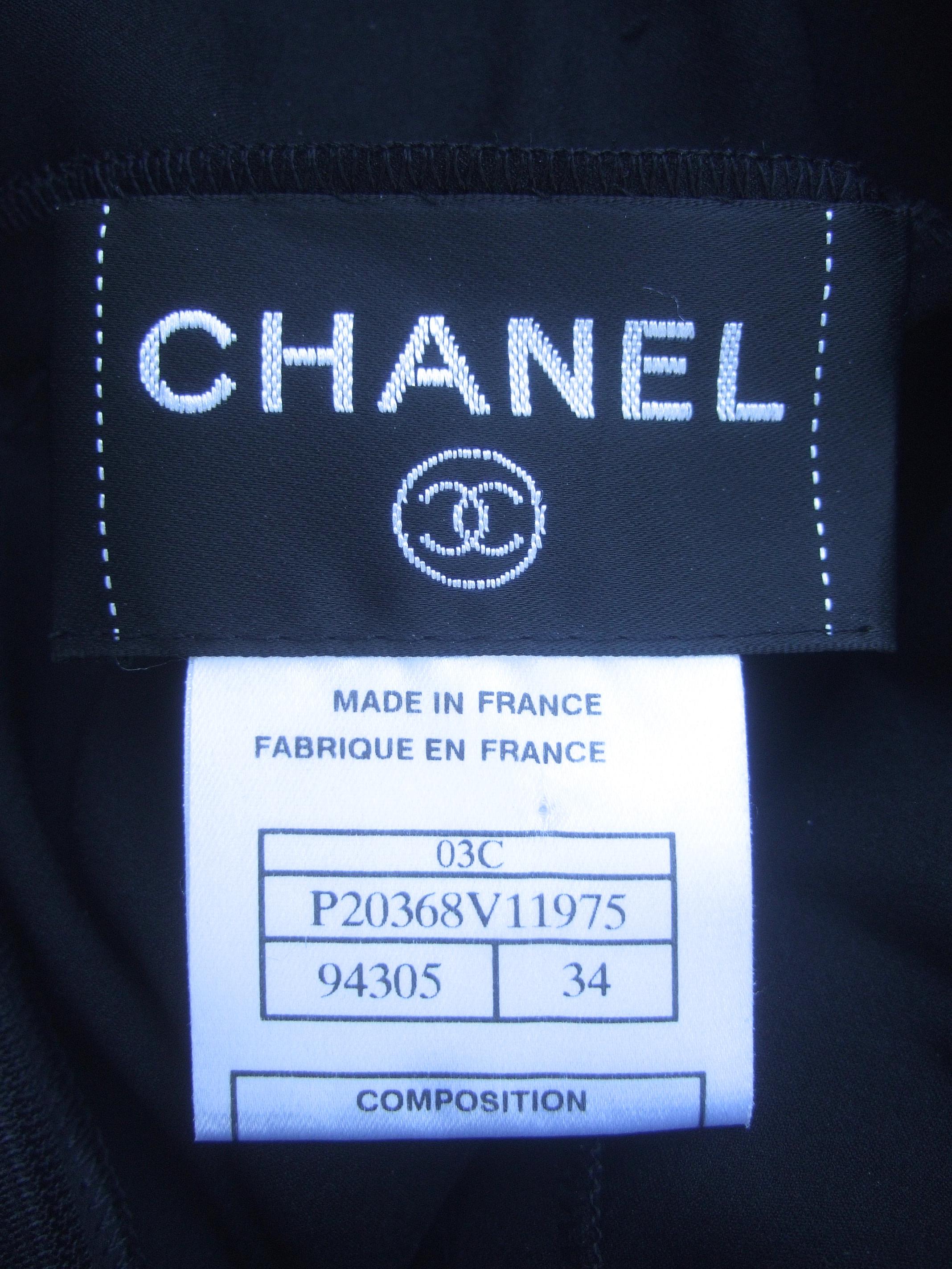 Chanel Silk Charmeuse Ribbon Trim Cocktail Dress Circa 1990s For Sale 6