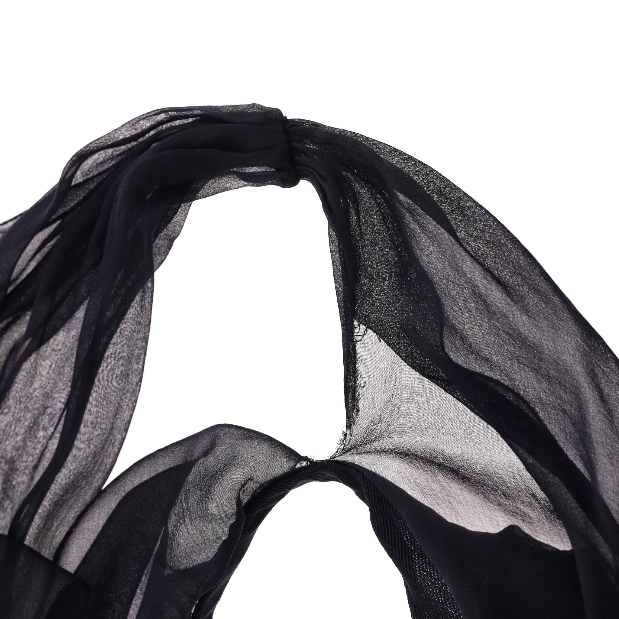 Chanel Silk Chiffon Draped Evening Gown For Sale 4