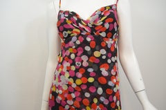 Chanel Silk Chiffon Printed Maxi Gown