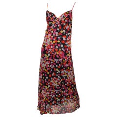 Chanel Silk Chiffon Printed Maxi Gown