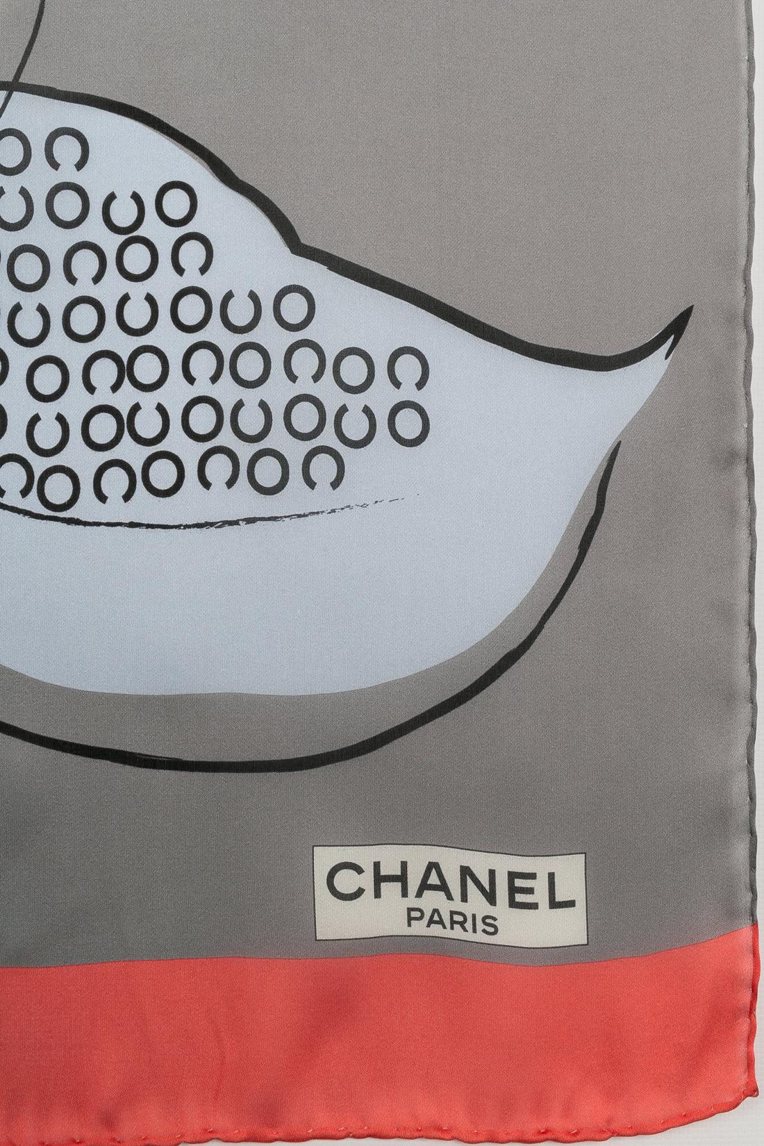 Chanel Silk Chiffon Scarf 1