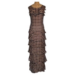 Abito da cocktail a strati in chiffon di Chanel by Lagerfeld