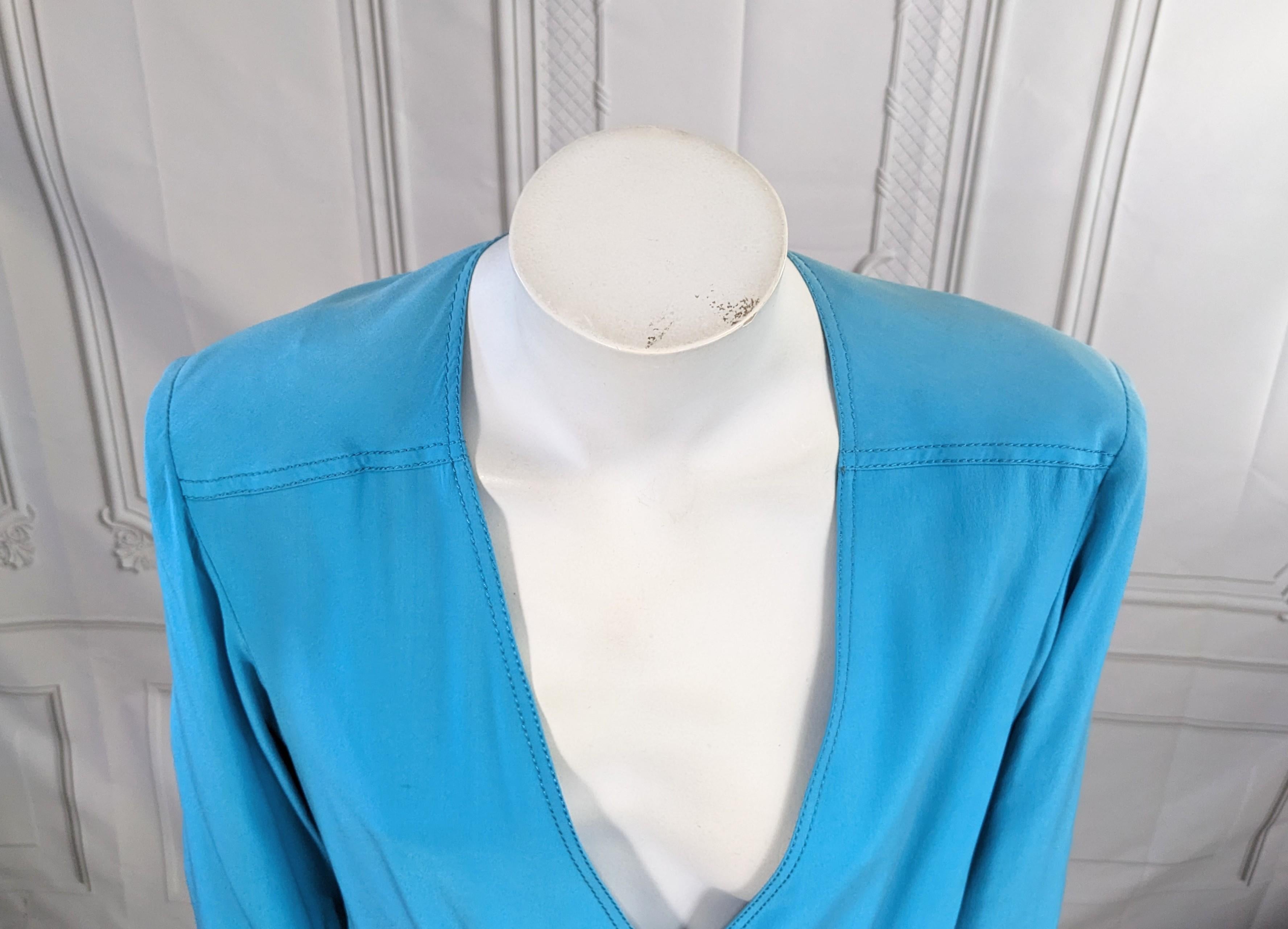 Chanel Silk Crepe Blouse For Sale 2