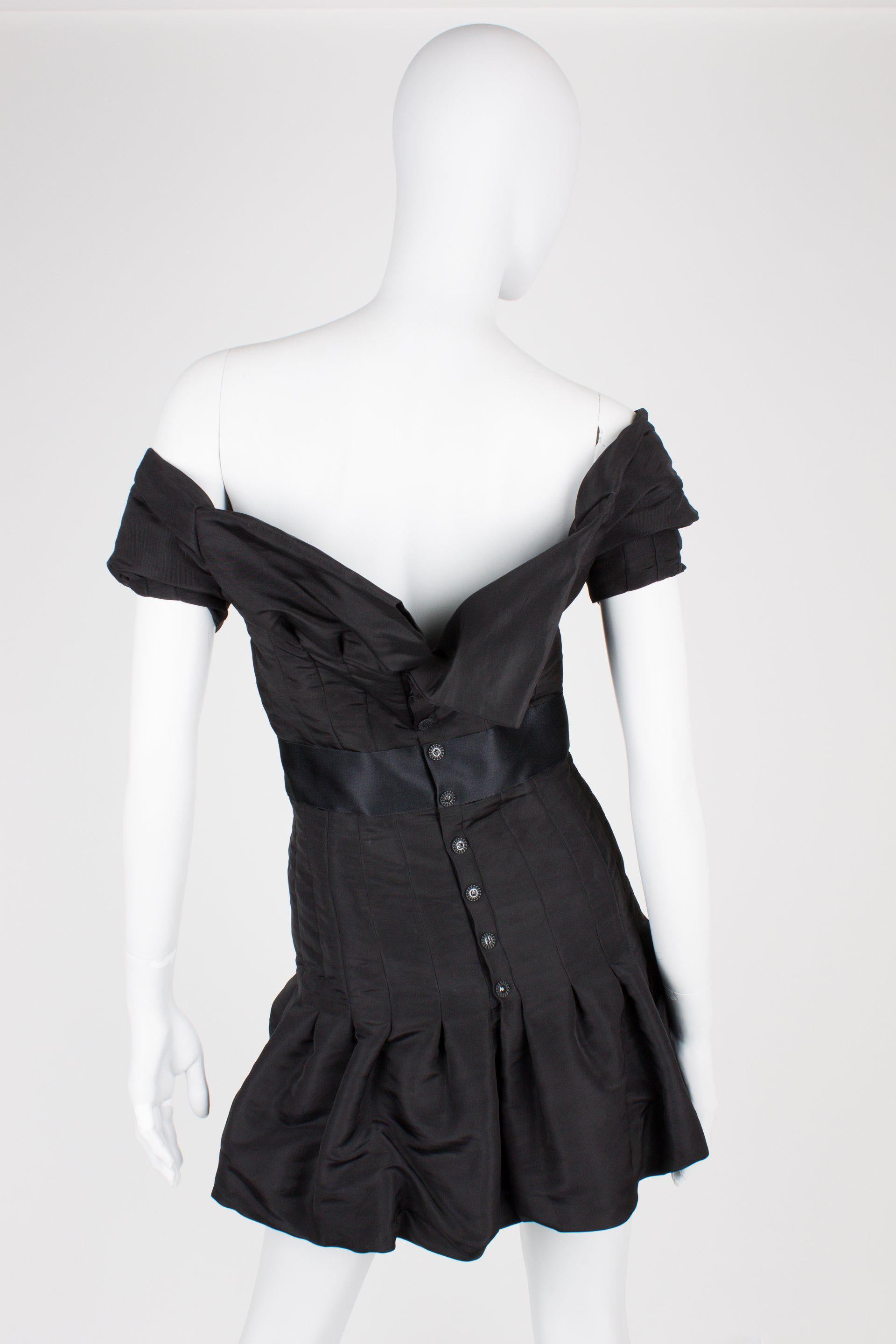 Black Chanel Silk Dress - black 2005 For Sale
