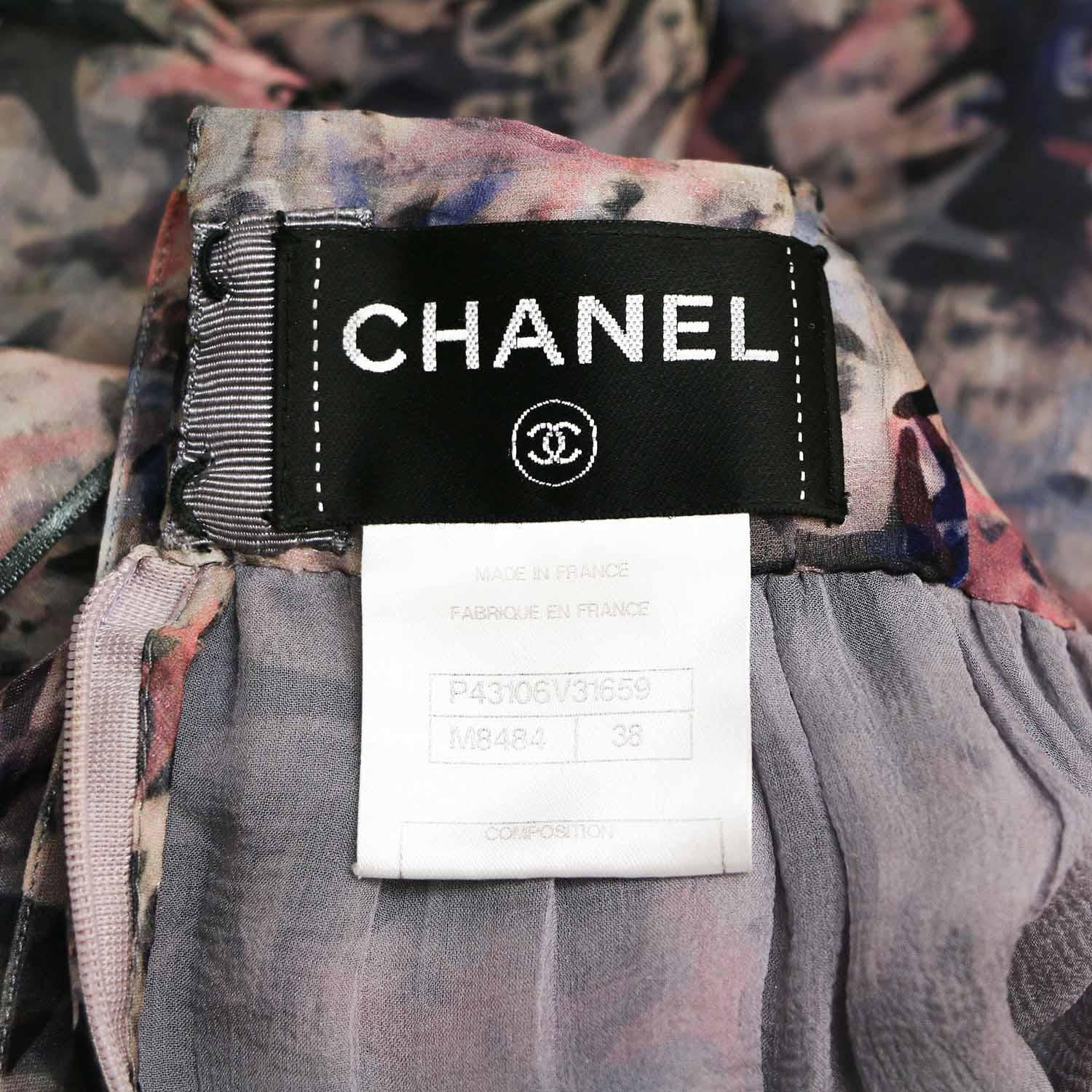 CHANEL silk dress, size 38FR 2