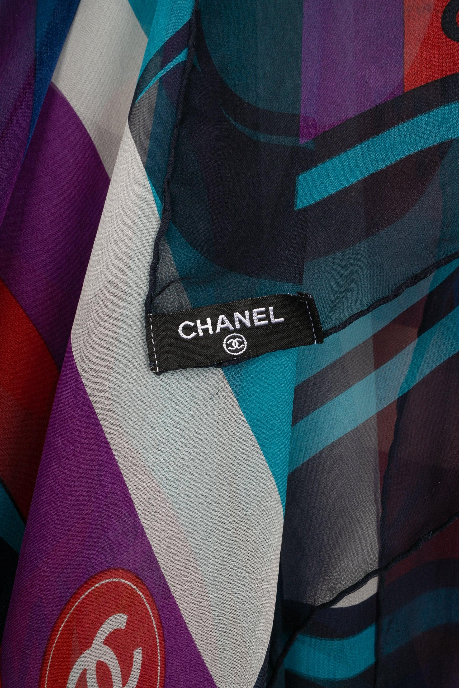 Chanel Silk Foulard For Sale 1