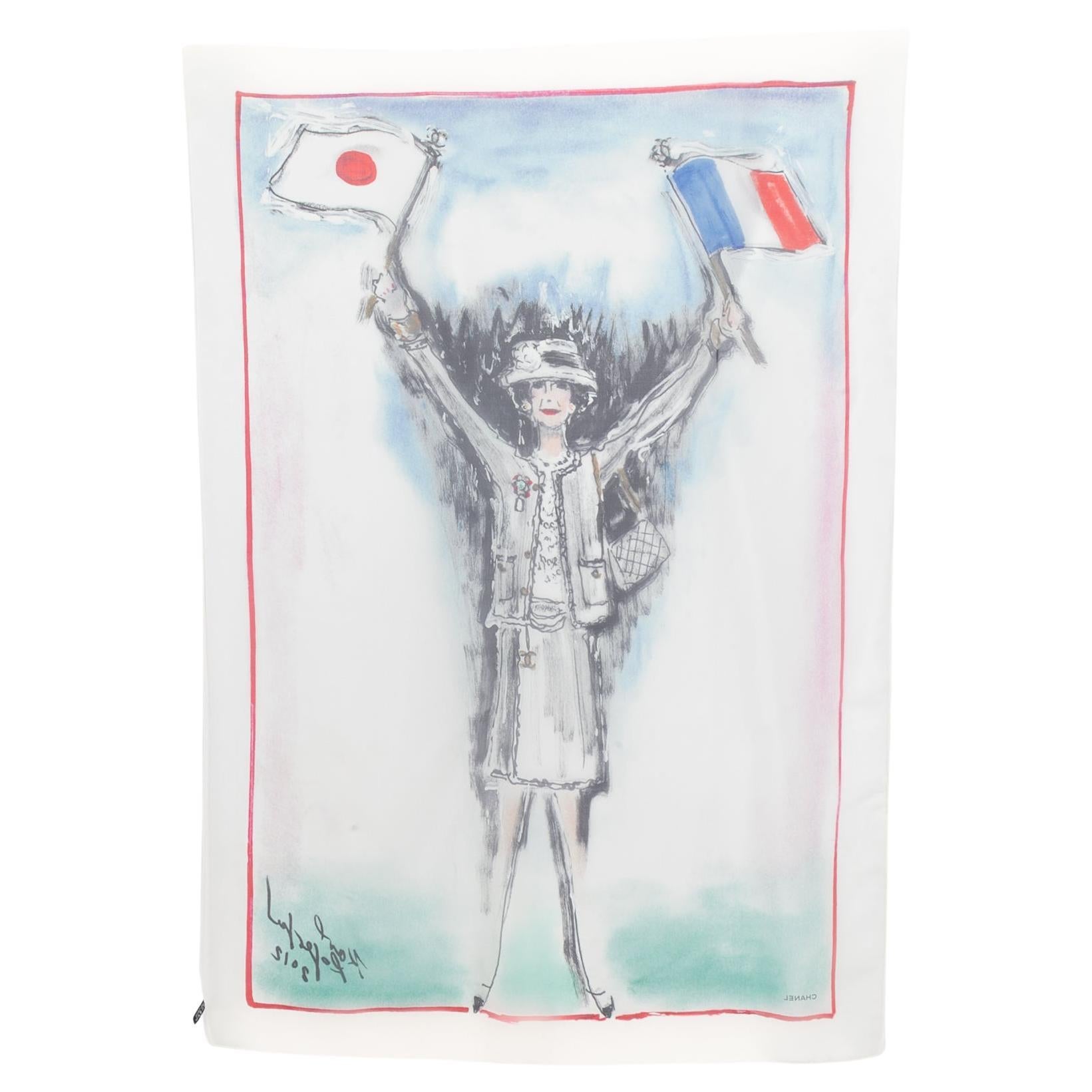 Foulard en soie Chanel en vente
