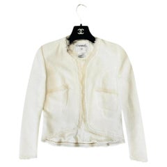 Chanel Fringed Jacket - 65 For Sale on 1stDibs  chanel style jacket, fringed  coats, chanel fringe jacket