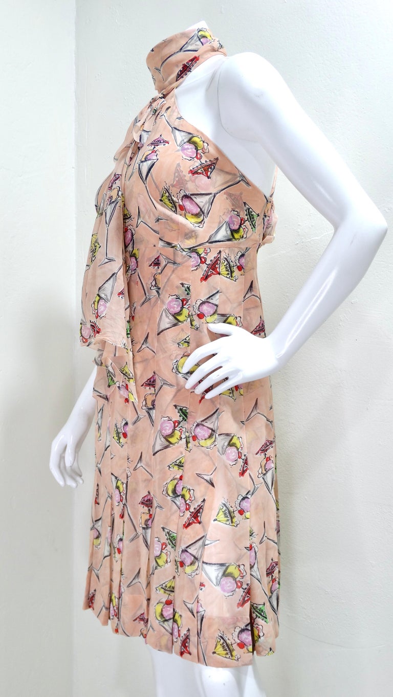 white christmas dresses Chanel // Cruise 2005 Black & Cream Silk Dress – VSP Consignment main image 0
