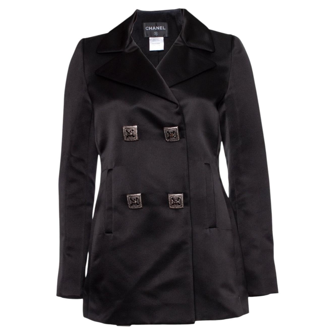 Chanel, silk jacket with embellished buttons