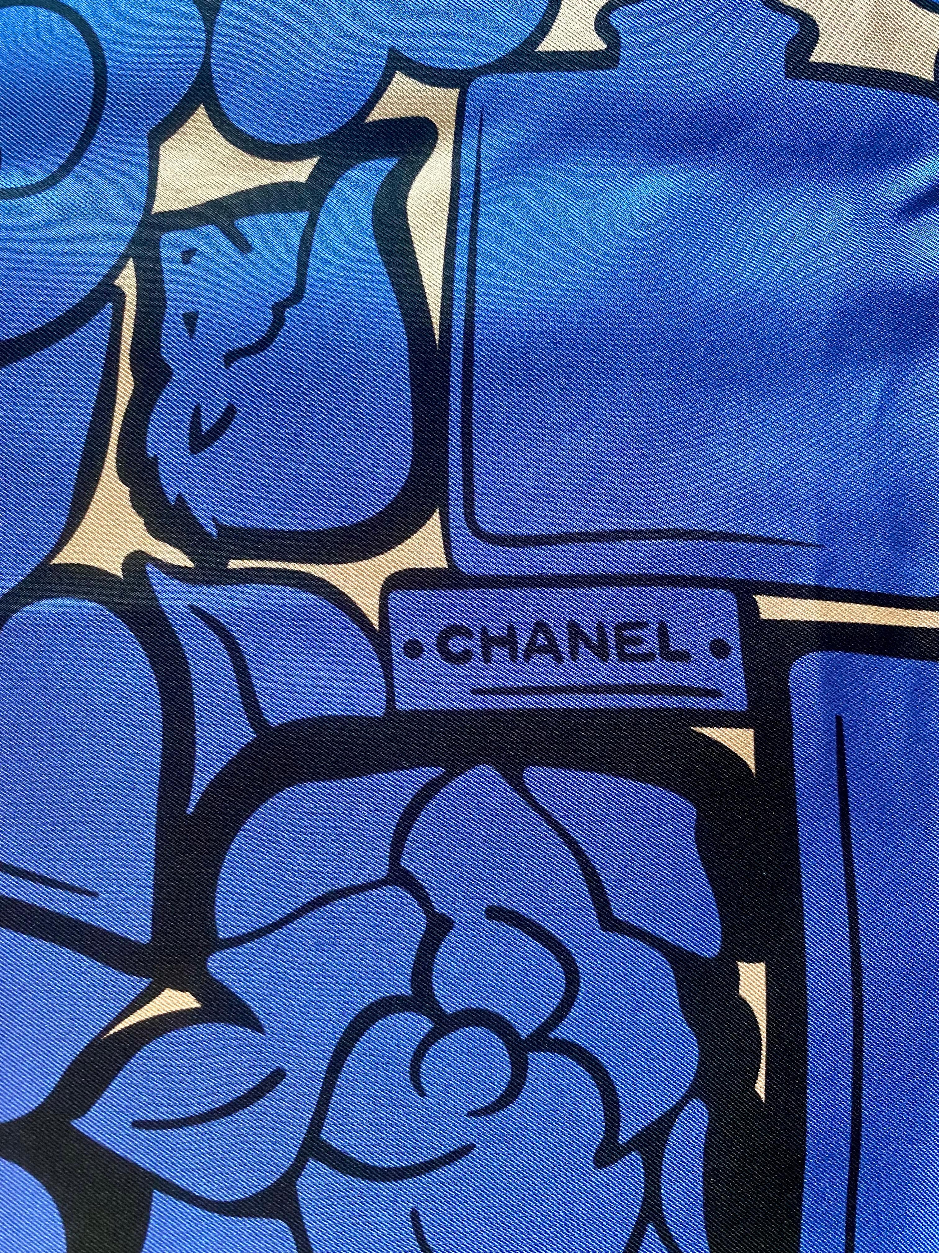 da uomo o donna Sciarpa di seta Chanel. in vendita