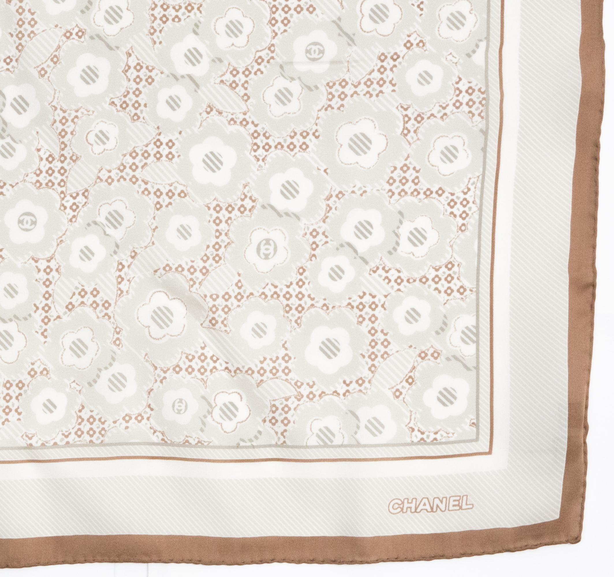 Chanel Silk Scarf Small Size 1