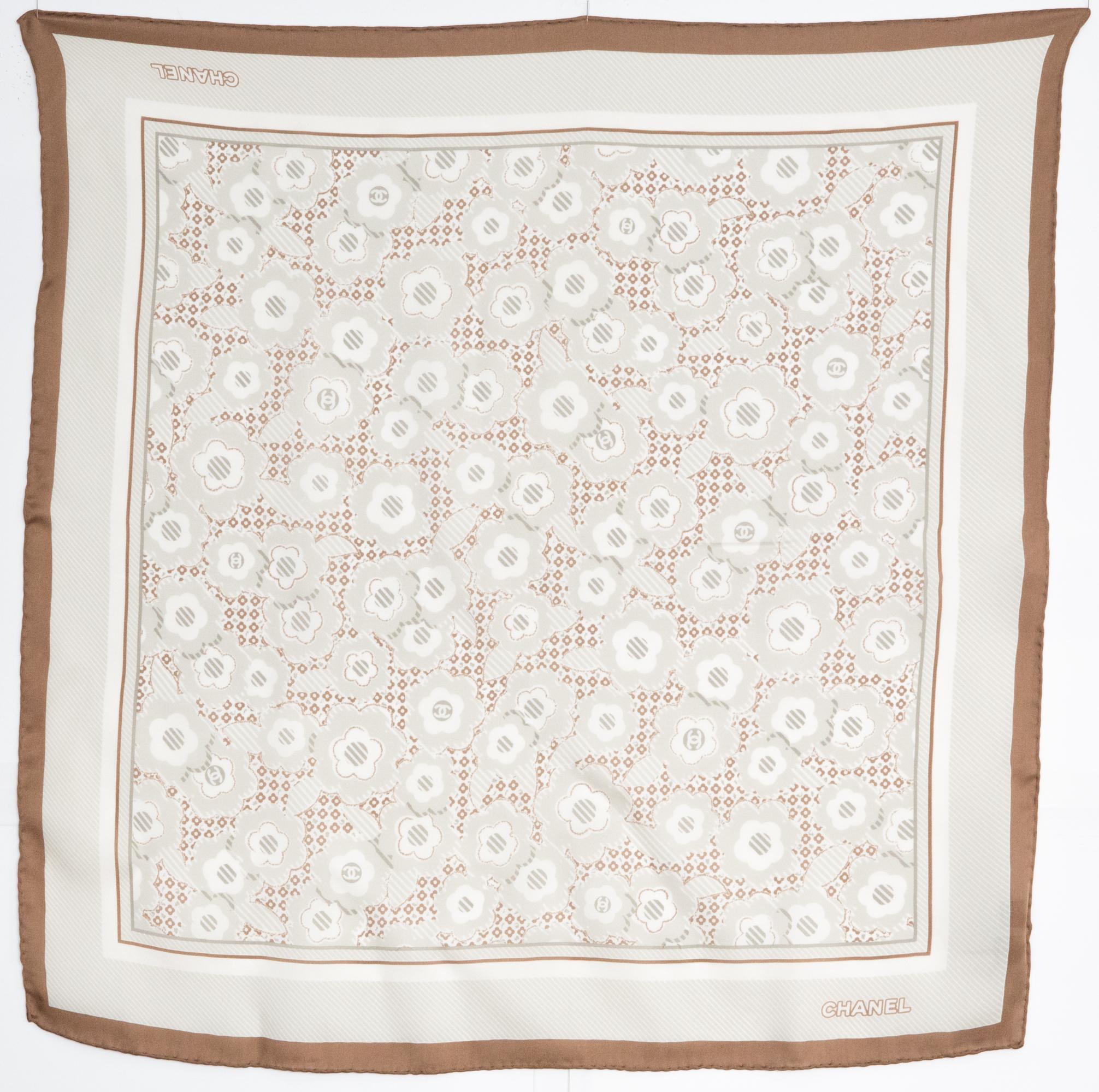 Chanel Silk Scarf Small Size 2