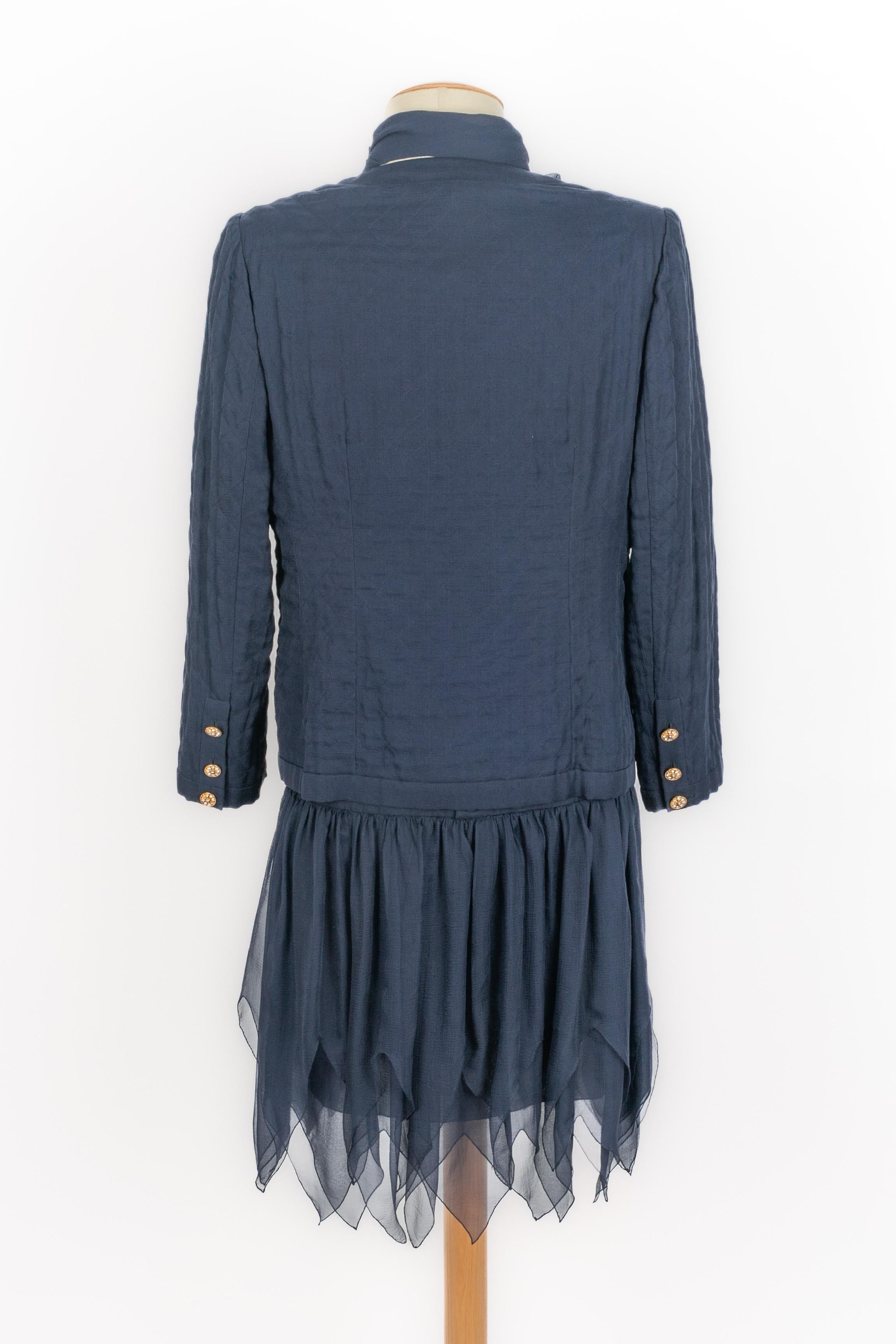Chanel silk set Haute Couture For Sale 6