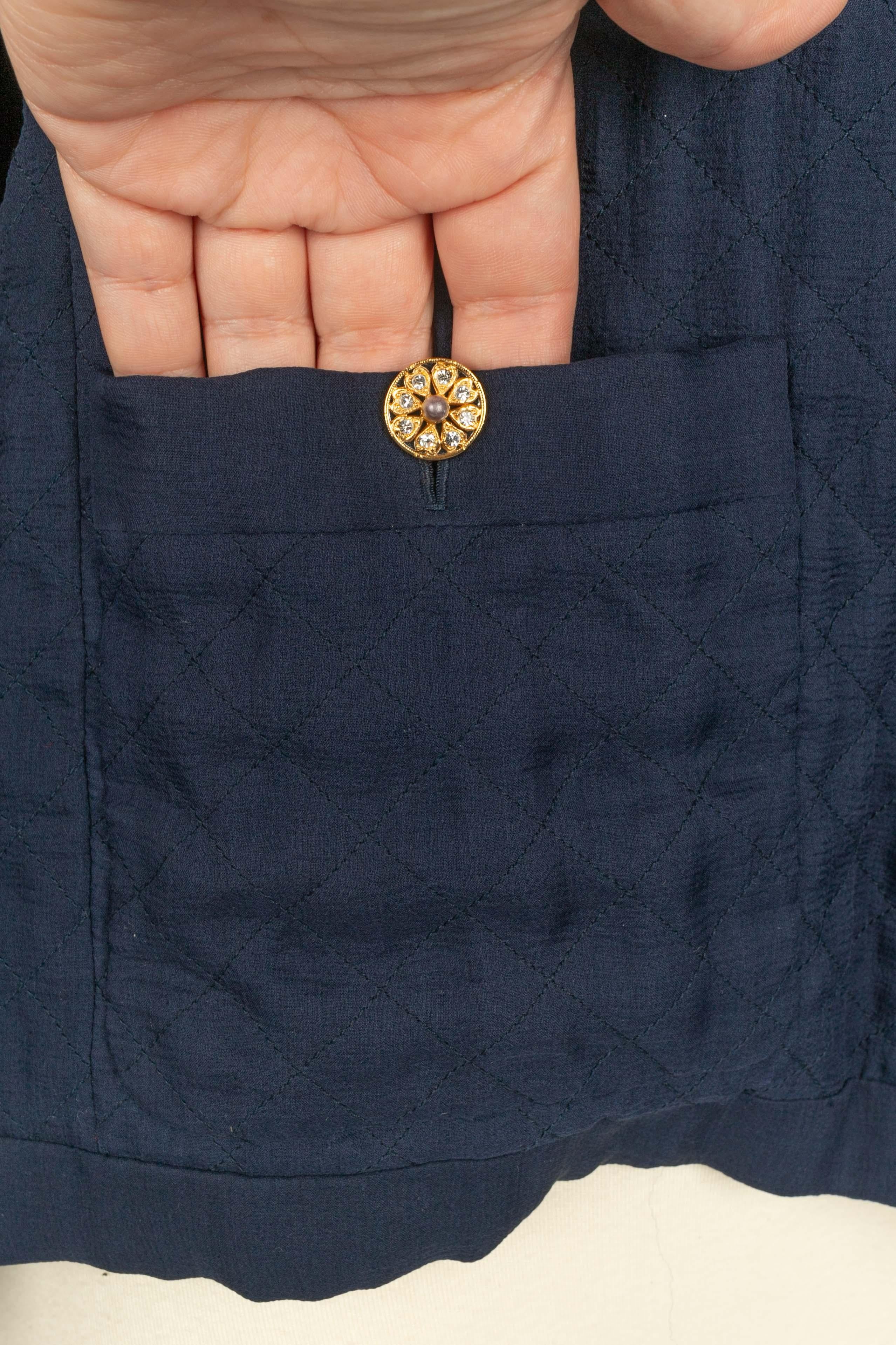 Chanel silk set Haute Couture For Sale 9