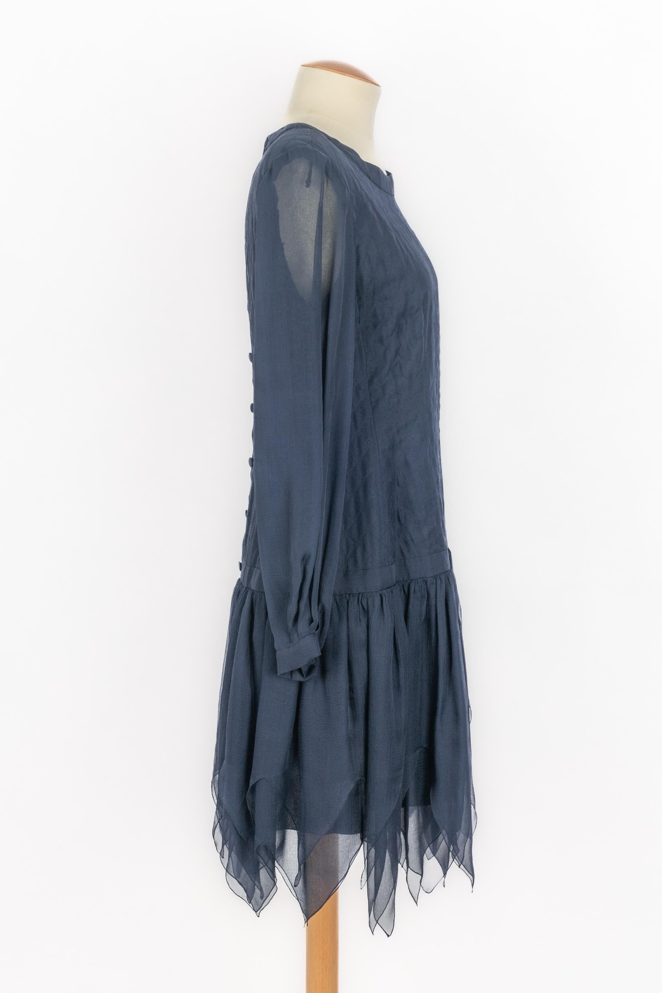 Chanel silk set Haute Couture In Excellent Condition For Sale In SAINT-OUEN-SUR-SEINE, FR