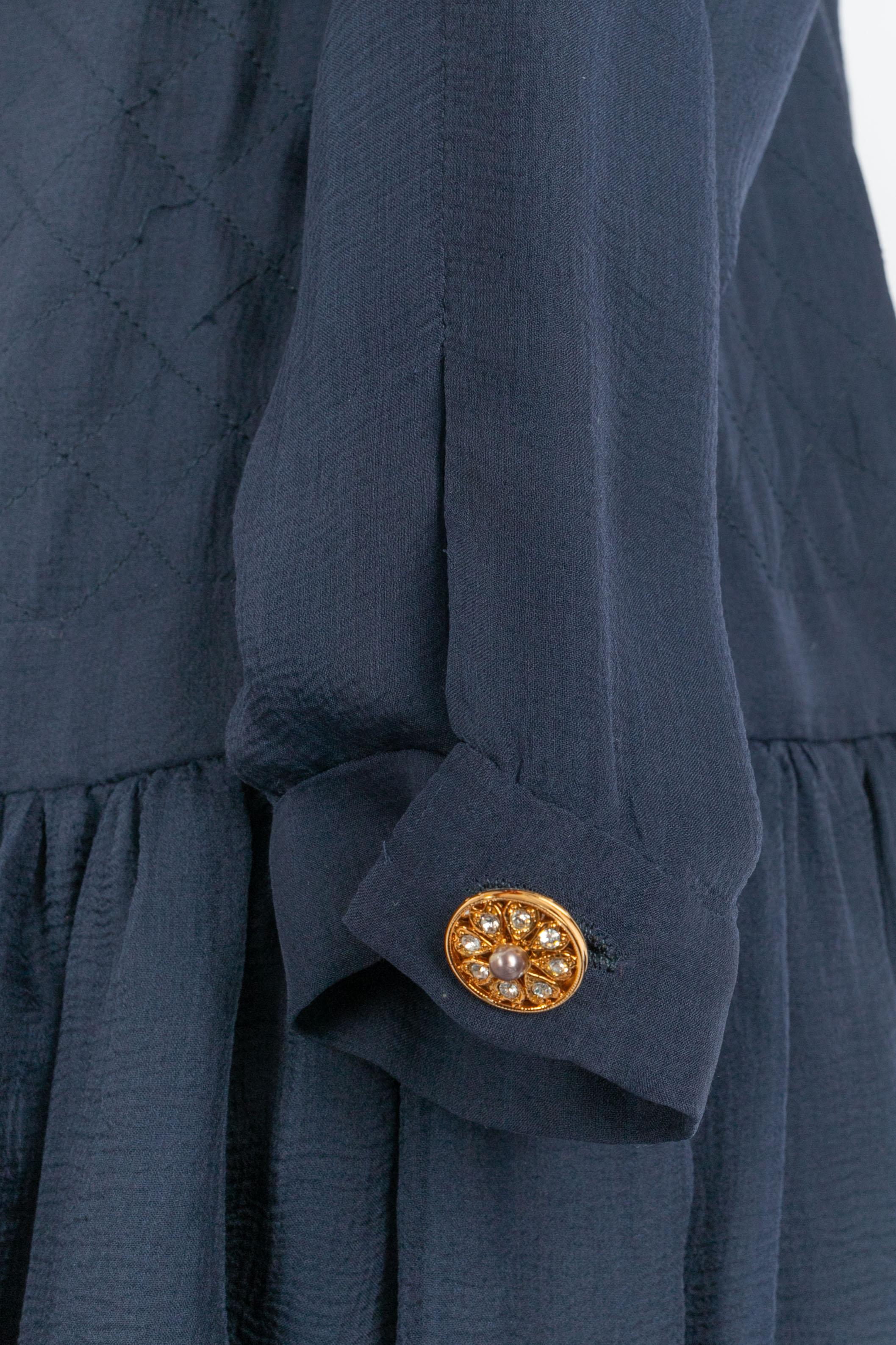 Chanel silk set Haute Couture For Sale 2