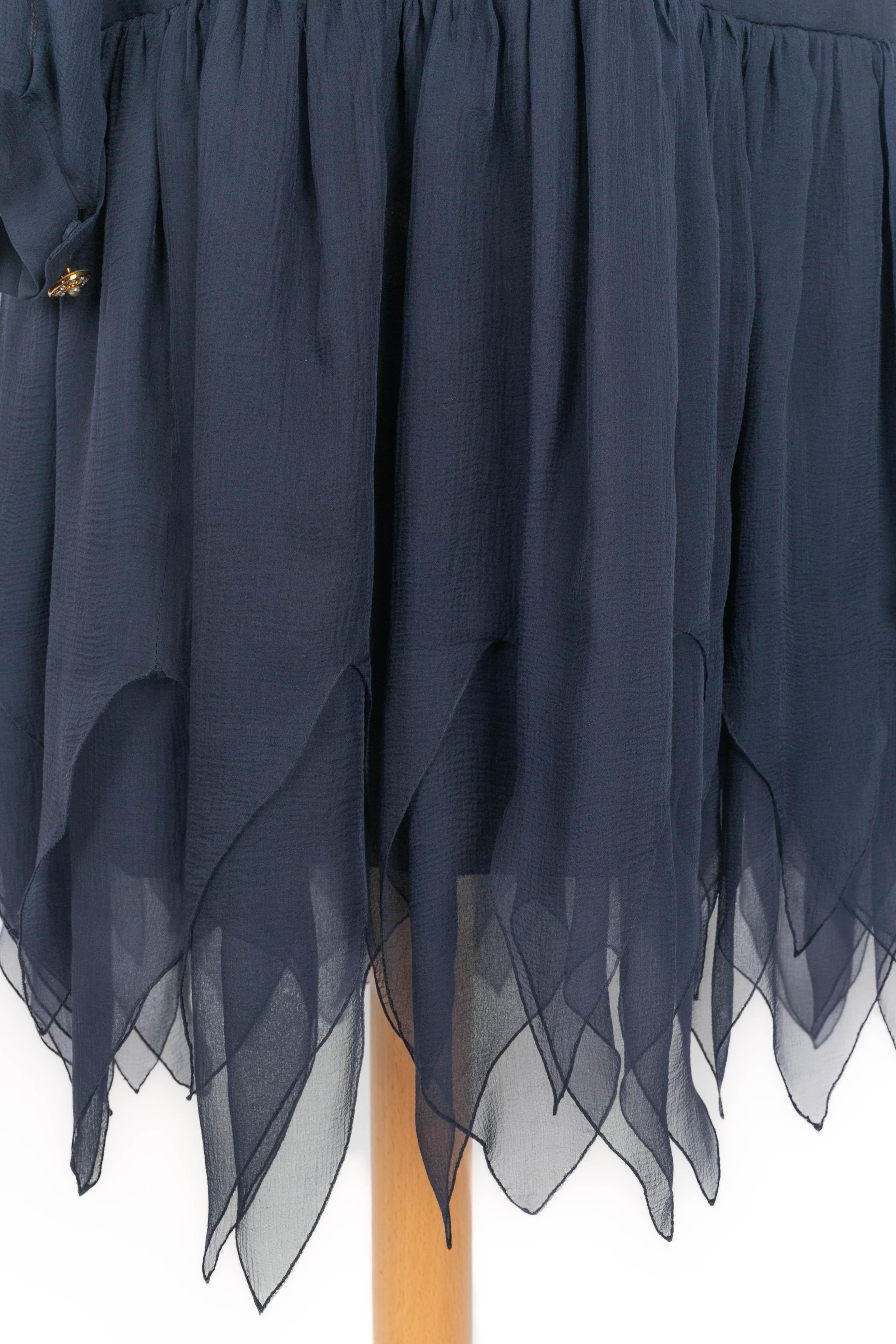 Chanel silk set Haute Couture For Sale 3
