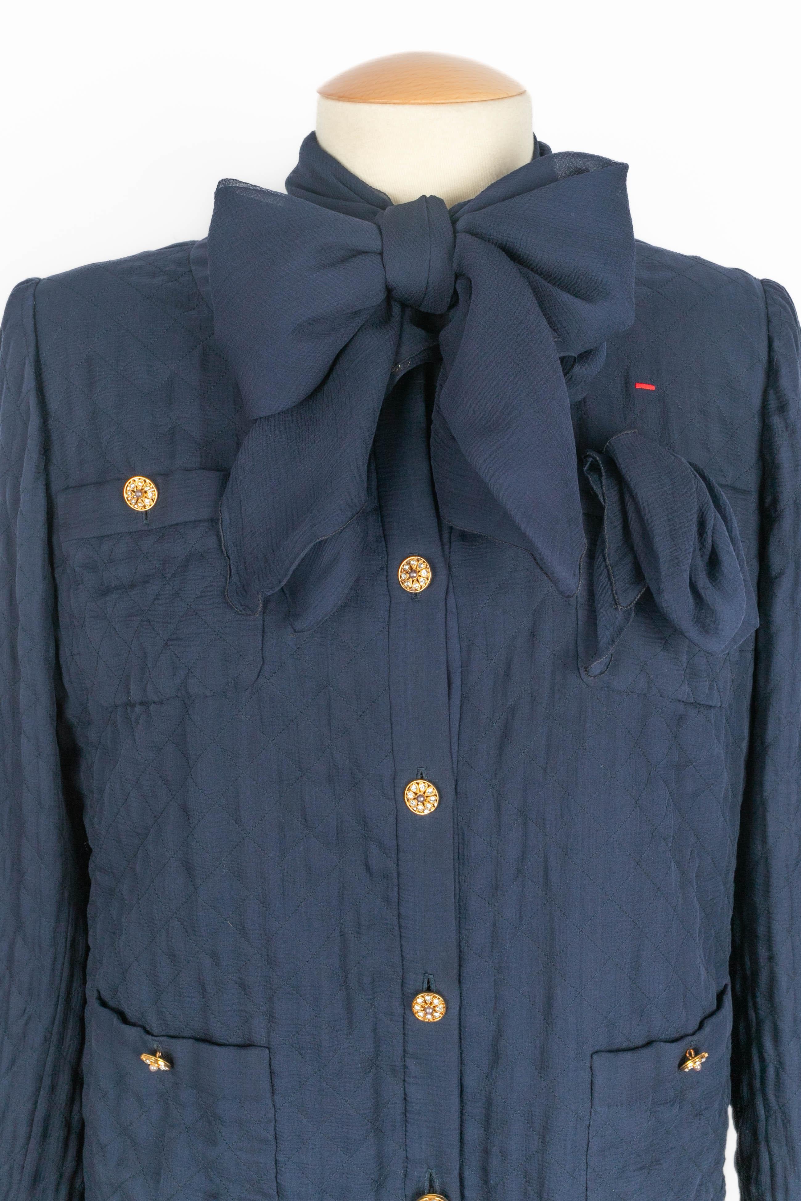 Chanel silk set Haute Couture For Sale 4