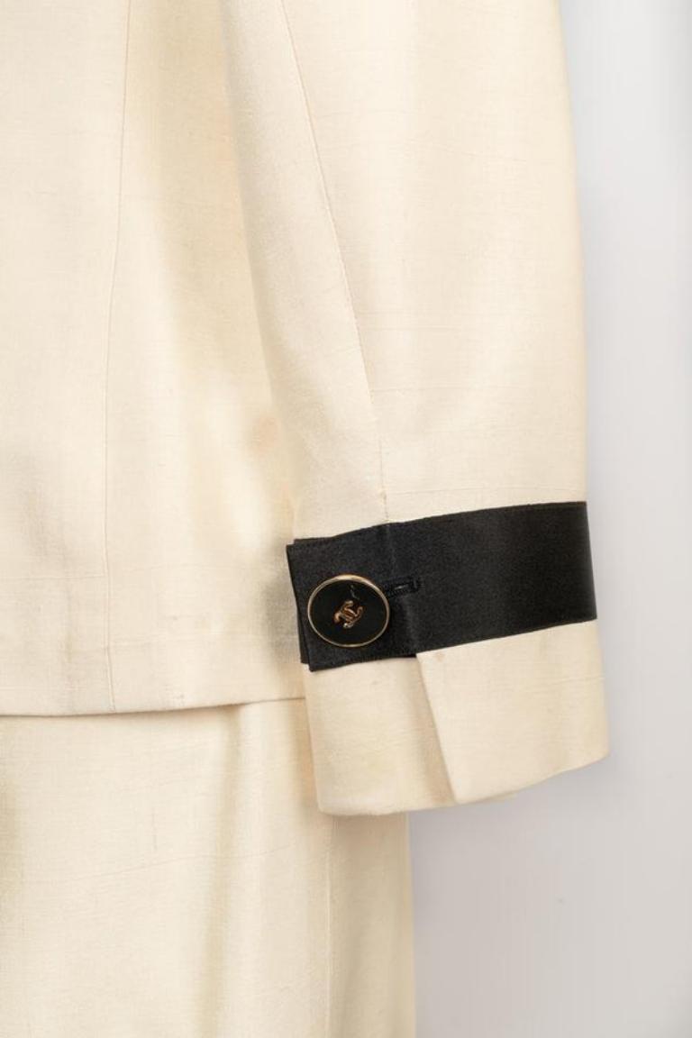 Chanel Silk Set of Jacket and Pants, 1991 For Sale 6