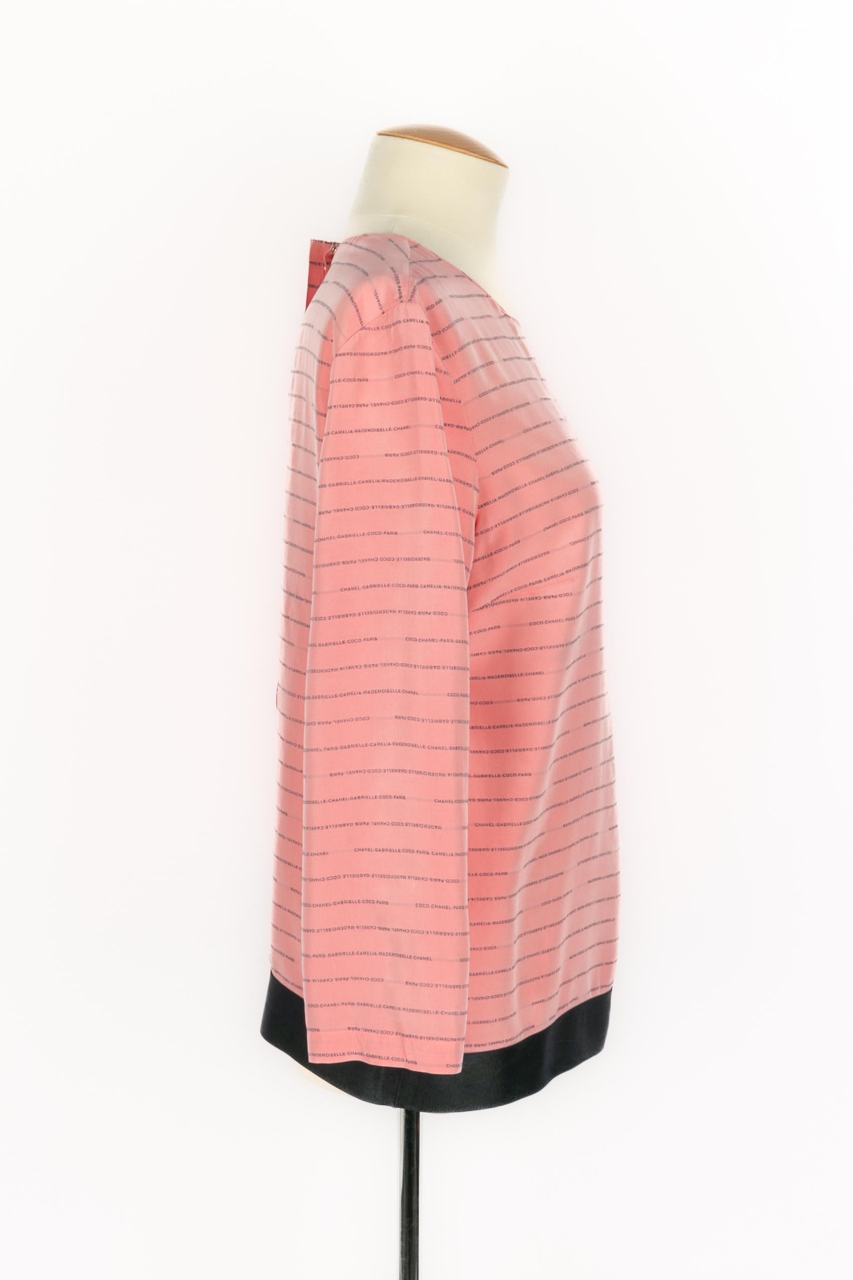 Chanel Seidenhemd (Pink) im Angebot