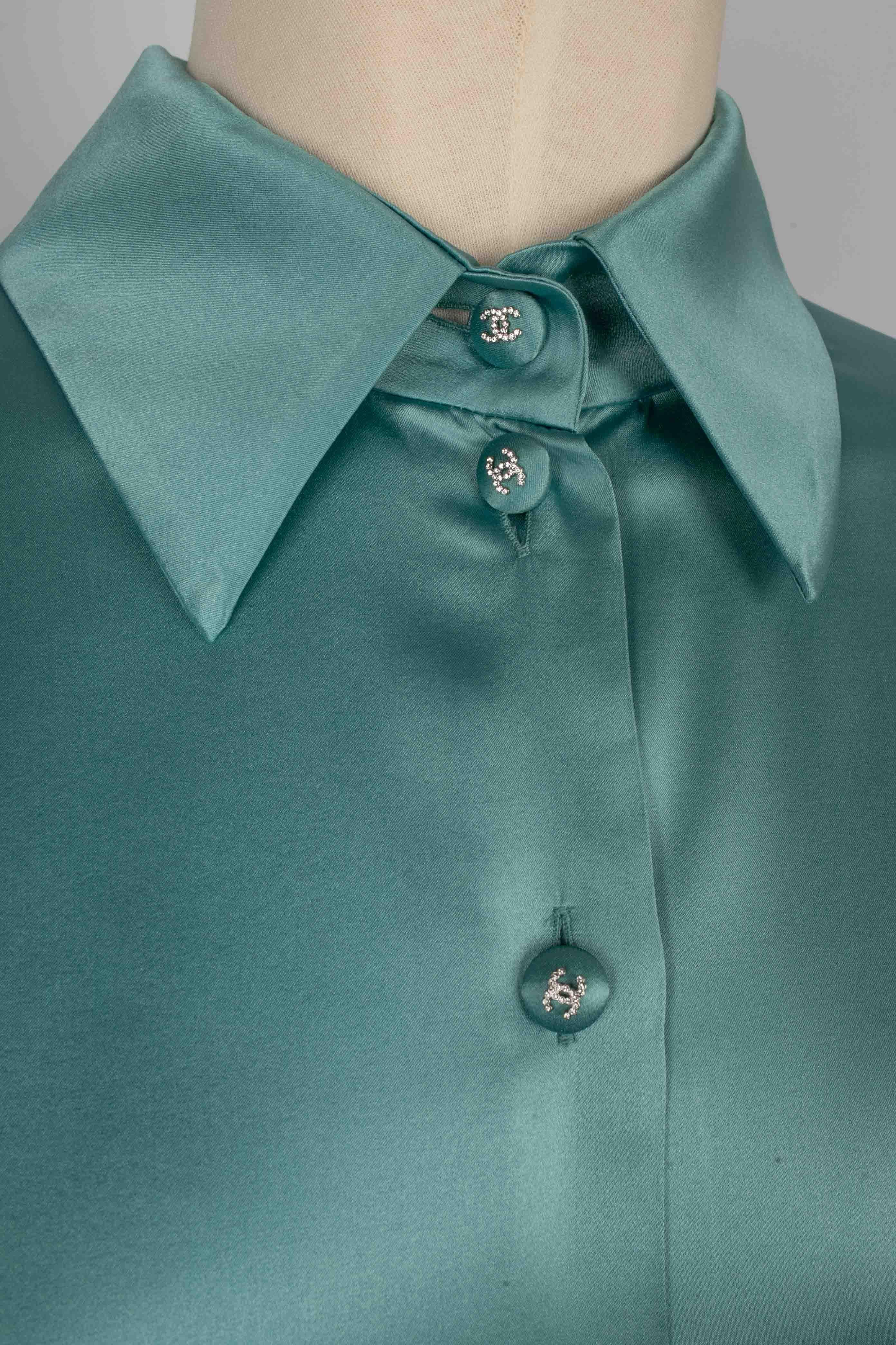 Chanel silk shirt 2