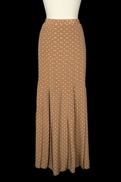 Chanel silk skirt by Karl Lagerfeld circa 1985