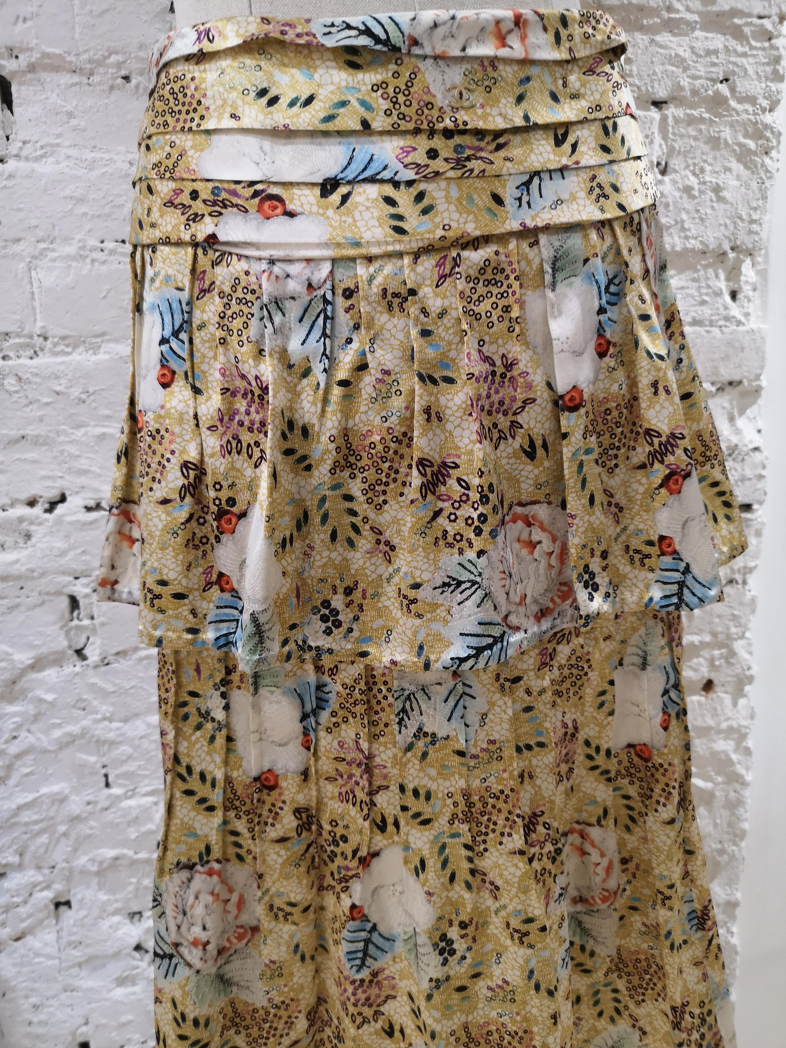 Chanel silk Skirt 2
