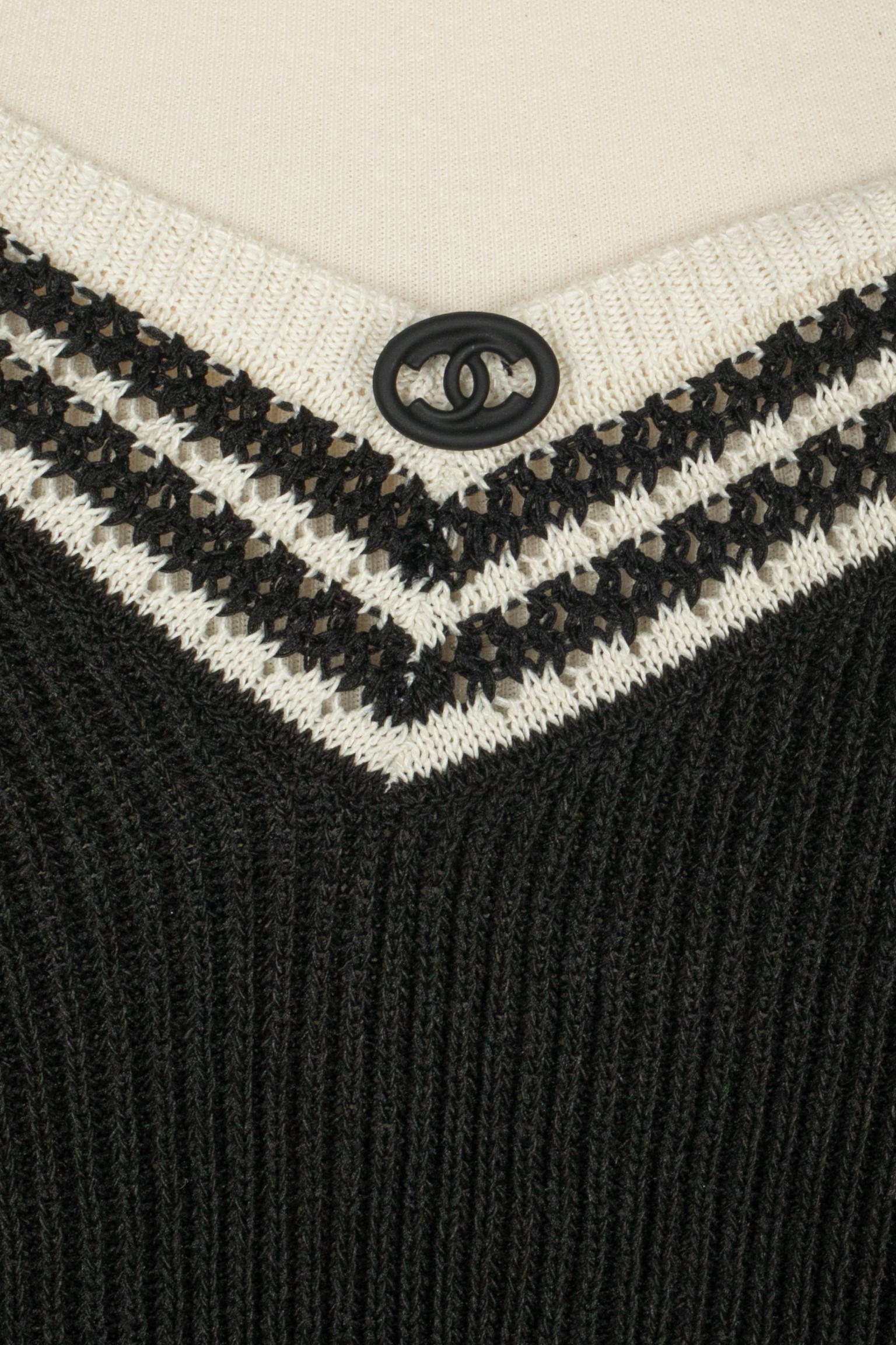 Chanel silk sweater (Schwarz) im Angebot