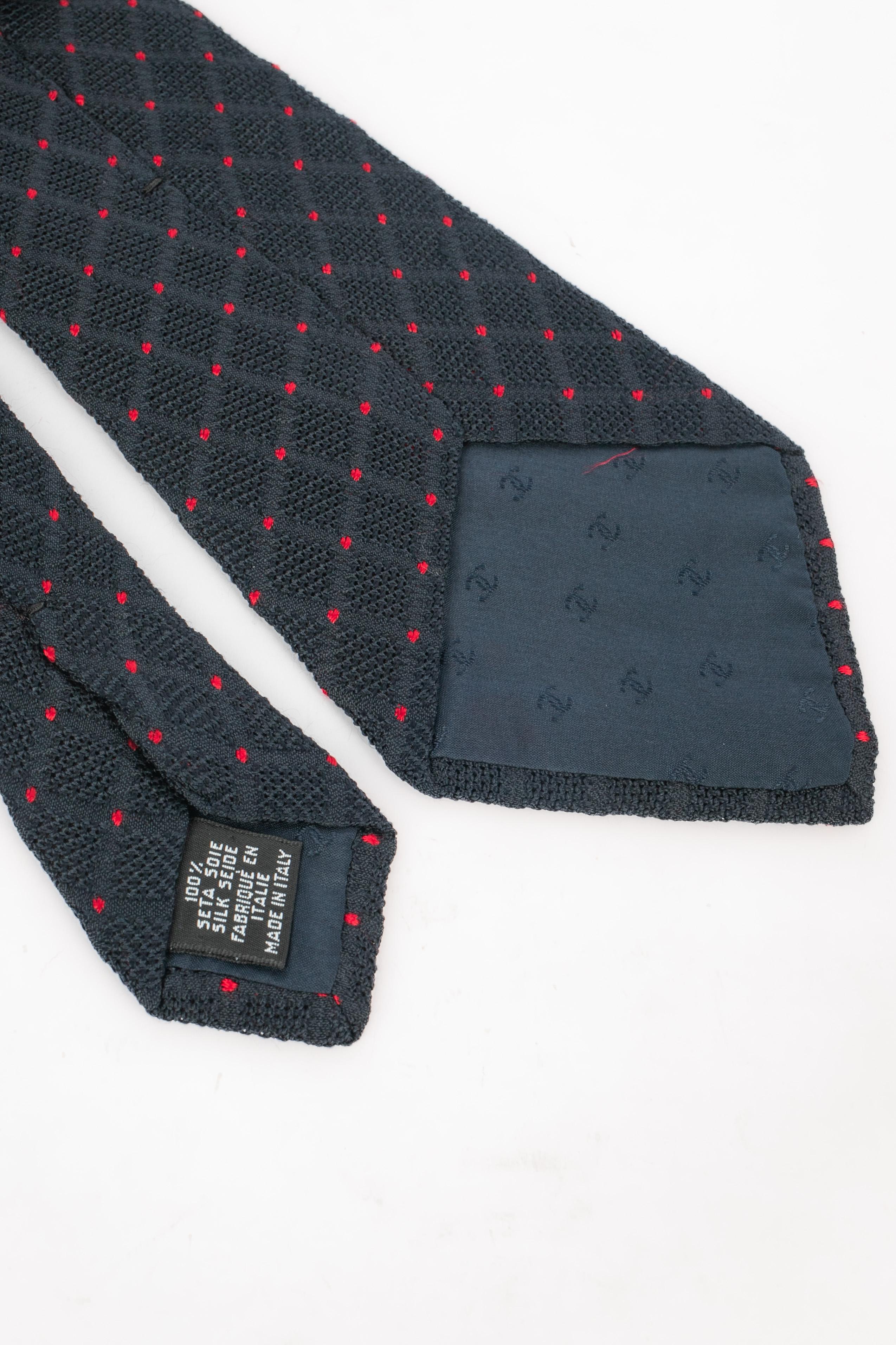 Chanel silk tie For Sale 2