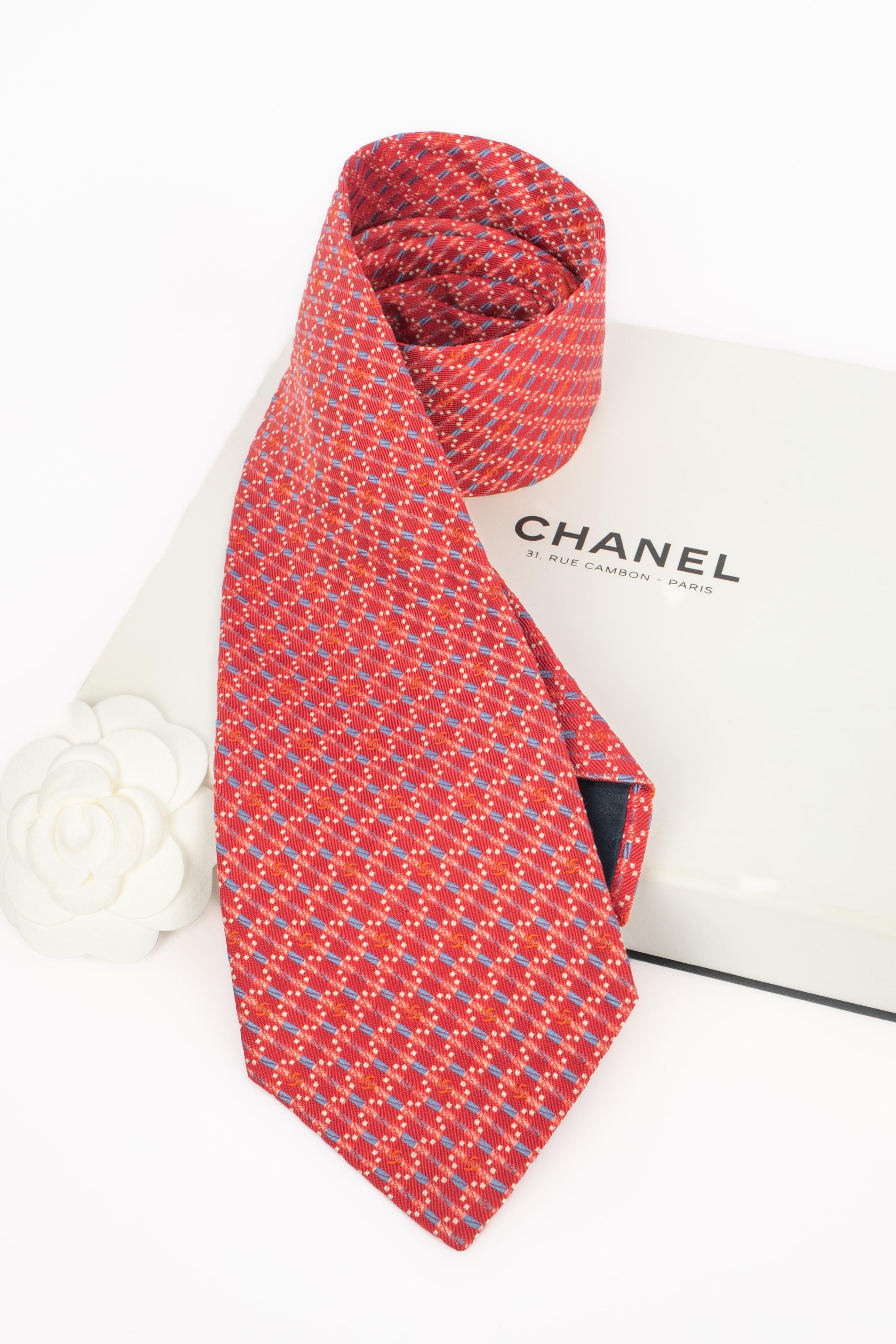 Chanel silk tie For Sale