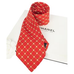 Chanel silk tie