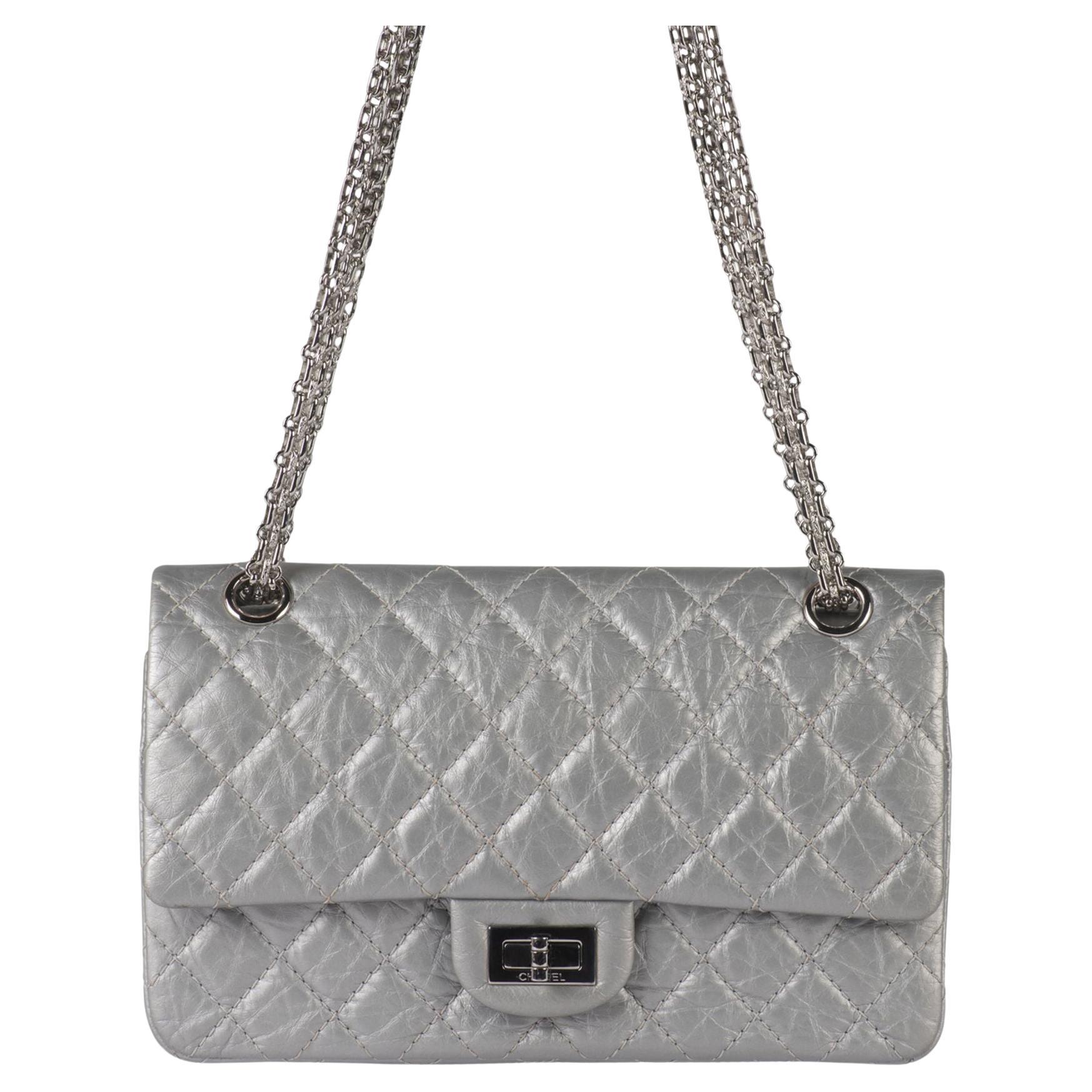 Chanel Silver 2.55 Reissue Flap Bag