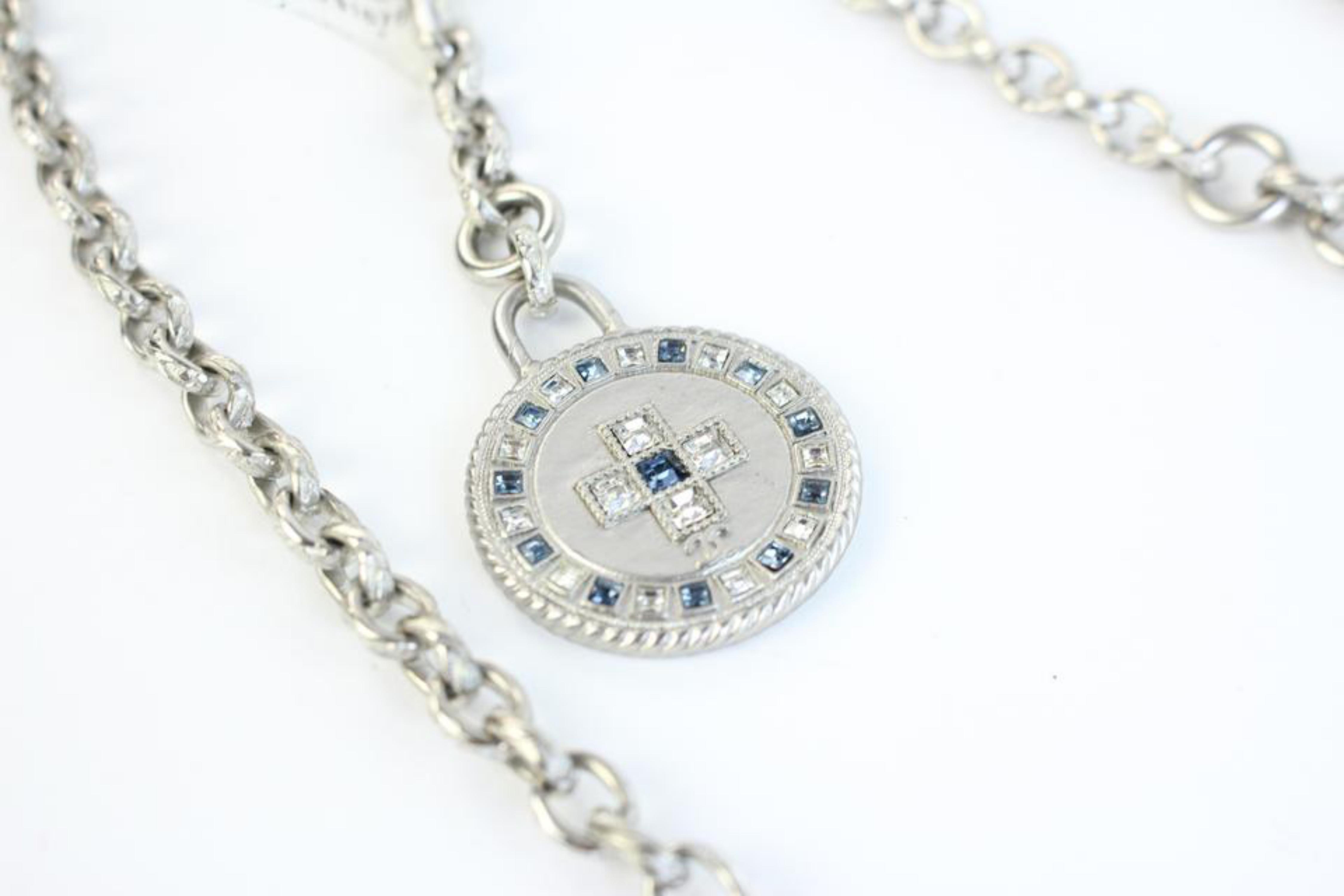 Chanel Silver A16s Cc Charm Necklace 2way 4ccty71417 Belt For Sale 3