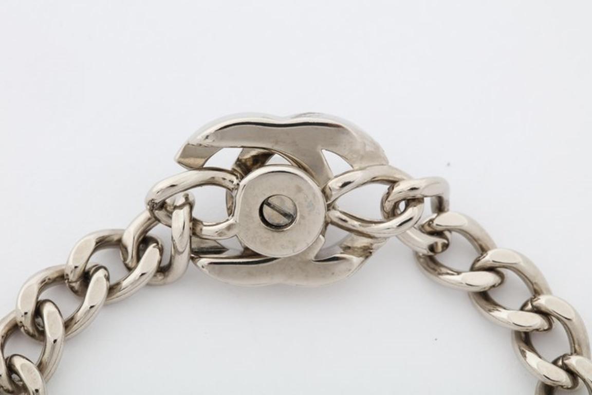 Chanel Silver Bracelet For Sale 1