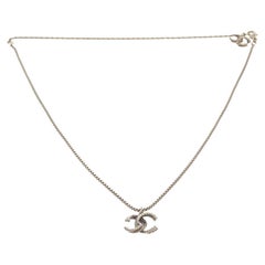 Chanel Silver CC Chain Necklace