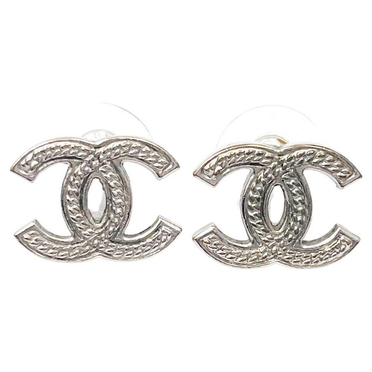 Chanel Cc Chain Earrings - 31 For Sale on 1stDibs