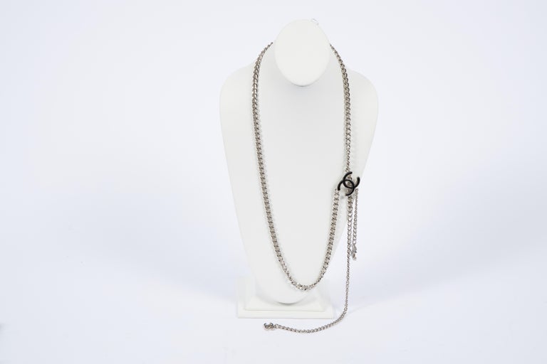 Chanel Black & White Belt/Necklace - Vintage Lux