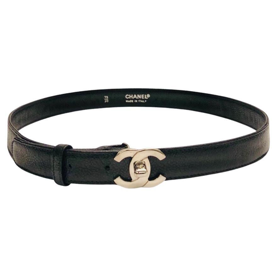 Silver Chanel Belt - 91 For Sale on 1stDibs