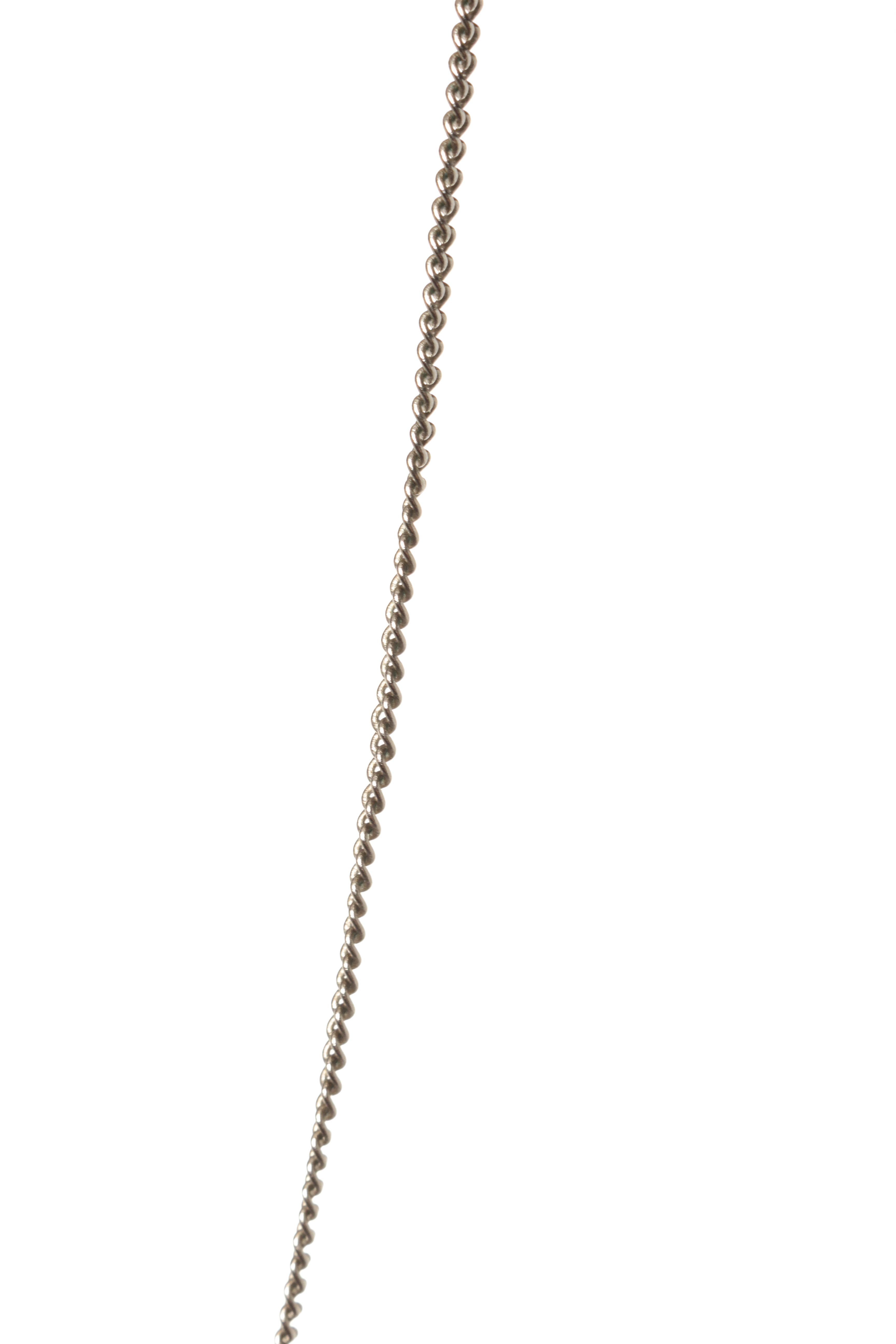 chanel necklace cc silver