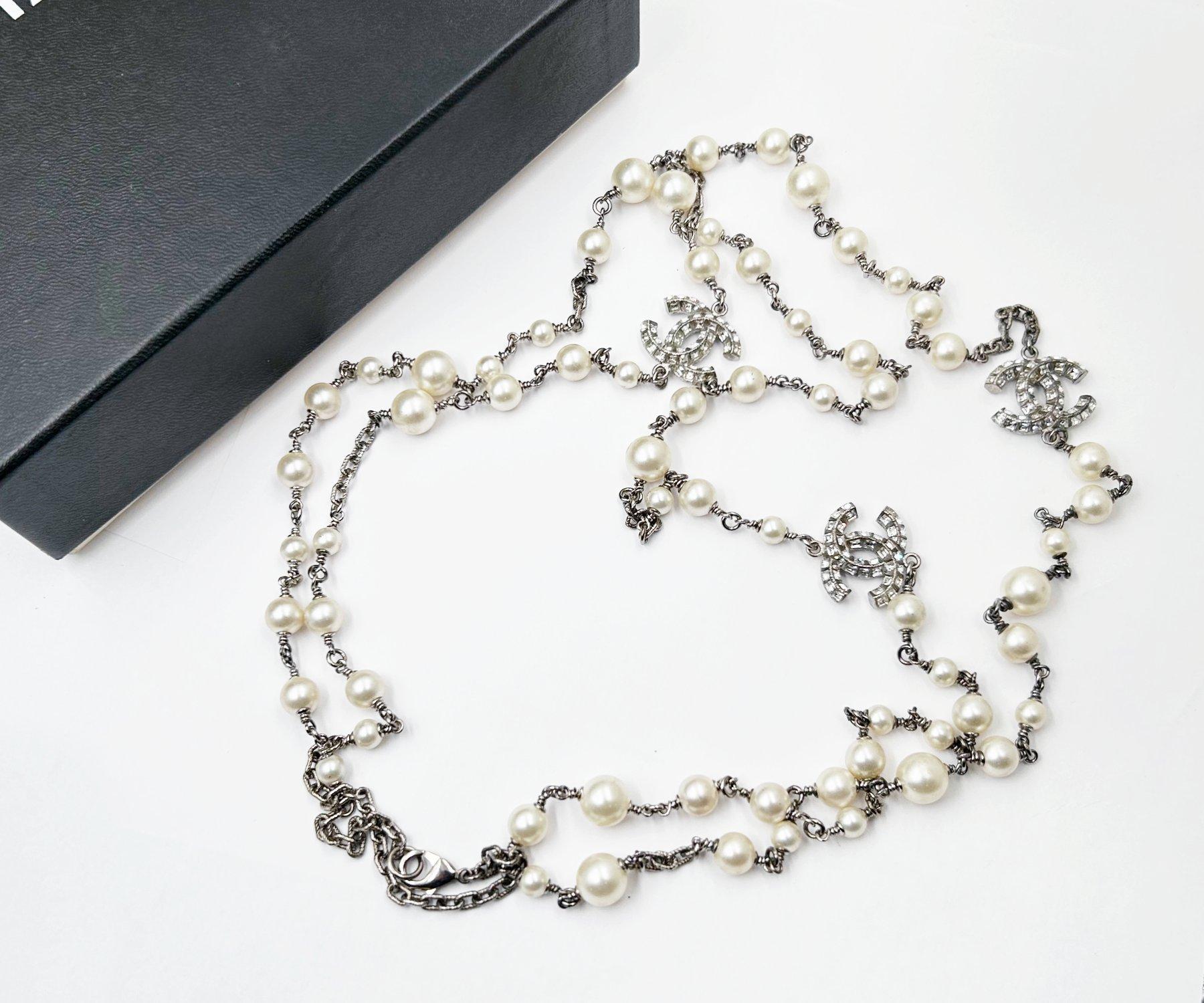 Artisan Chanel Silver CC Princess Crystal 60