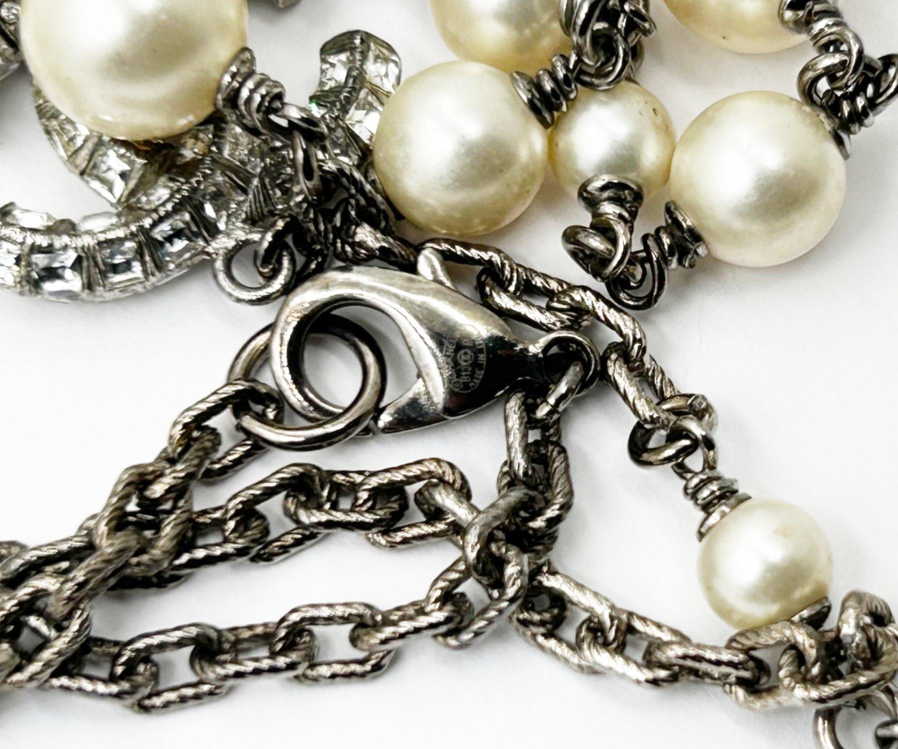 Chanel Silver CC Princess Crystal 60