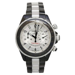 Chanel Silber Keramik Aluminium J12 Superleggera H1624 Automatik-Herrenarmbanduhr aus Silber