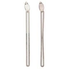 Chanel Silver Clip-on Earrings Chanel Silver Clip-on Earrings