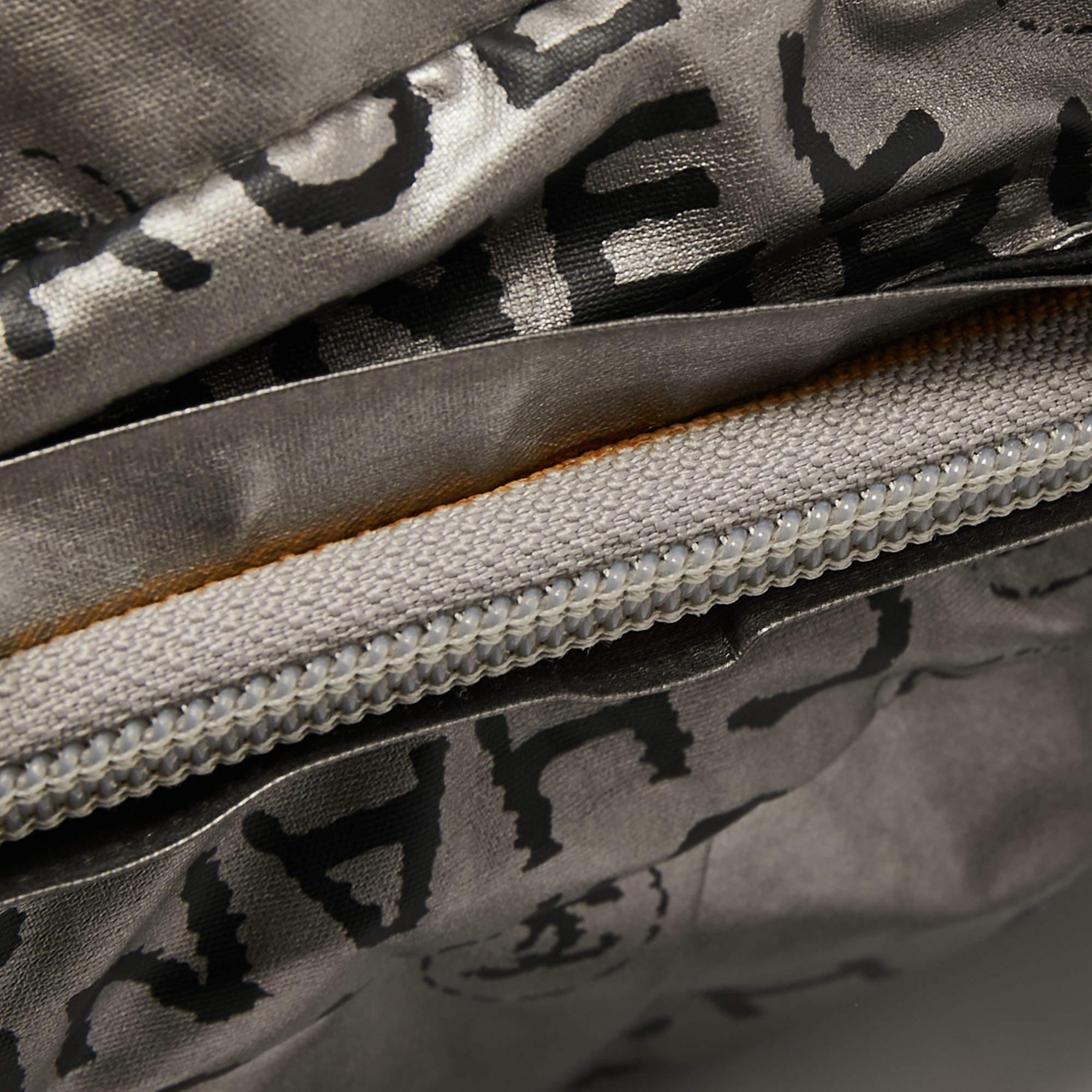 Chanel Silver Coated Nylon 31 Rue Cambon Shoulder Bag 6