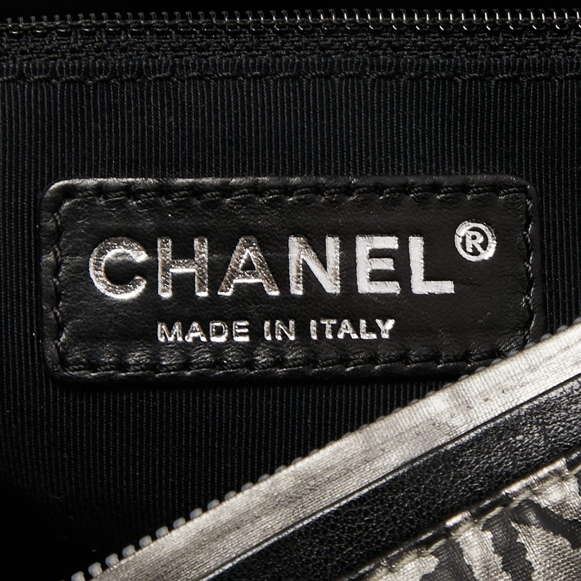 Chanel Silver Coated Nylon 31 Rue Cambon Shoulder Bag 8